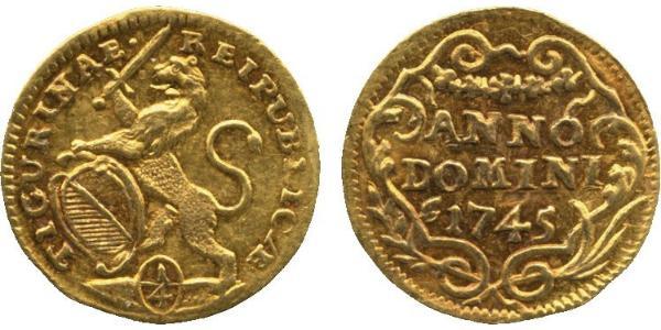 1/4 Ducat Svizzera Oro 