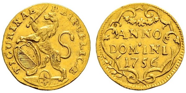 1/4 Ducat Svizzera Oro 