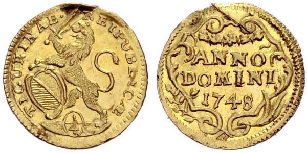 1/4 Ducat Svizzera Oro 