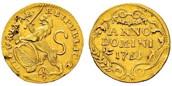 1/4 Ducat Svizzera Oro 