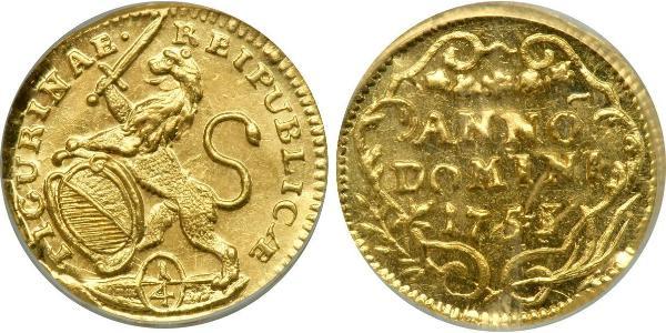 1/4 Ducat 瑞士 金 
