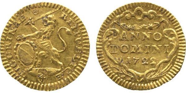 1/4 Ducat 瑞士 金 