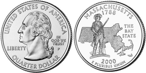 1/4 Dólar Estados Unidos de América (1776 - ) Níquel/Cobre 