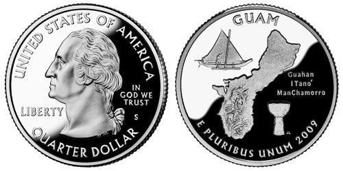 1/4 Dólar Estados Unidos de América (1776 - ) Níquel/Cobre 