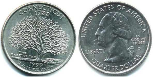1/4 Dólar Estados Unidos de América (1776 - ) Níquel/Cobre George Washington