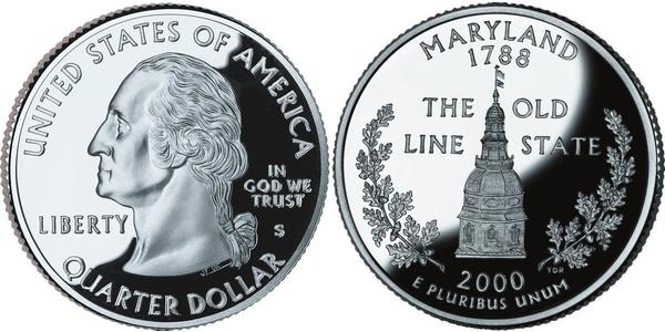 1/4 Dólar Estados Unidos de América (1776 - ) Níquel/Cobre George Washington