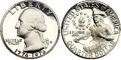 1/4 Dólar Estados Unidos de América (1776 - ) Plata George Washington