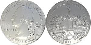 1/4 Dólar Estados Unidos de América (1776 - ) Plata George Washington