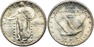1/4 Dólar Estados Unidos de América (1776 - ) Plata 