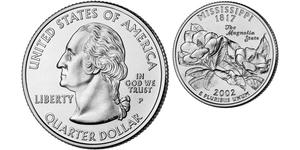 1/4 Dólar Estados Unidos de América (1776 - ) Plata George Washington