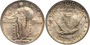 1/4 Dólar Estados Unidos de América (1776 - ) Plata 
