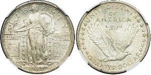 1/4 Dólar Estados Unidos de América (1776 - ) Plata 