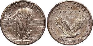 1/4 Dólar Estados Unidos de América (1776 - ) Plata 