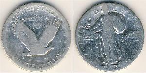 1/4 Dólar Estados Unidos de América (1776 - ) Plata 