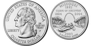 1/4 Dólar Estados Unidos de América (1776 - ) Plata George Washington