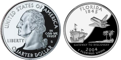 1/4 Dólar Estados Unidos de América (1776 - ) Plata George Washington