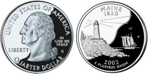 1/4 Dólar Estados Unidos de América (1776 - ) Plata George Washington