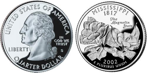 1/4 Dólar Estados Unidos de América (1776 - ) Plata George Washington