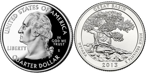 1/4 Dólar Estados Unidos de América (1776 - ) Plata George Washington