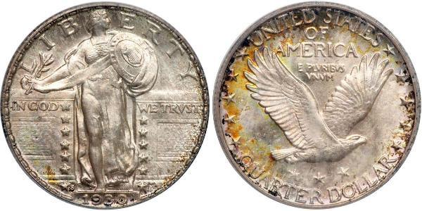 1/4 Dólar Estados Unidos de América (1776 - ) Plata 