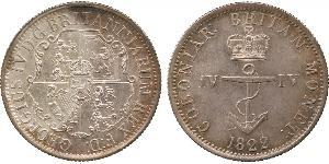 1/4 Dólar Raj Británico (1858-1947) Plata Jorge IV (1762-1830)