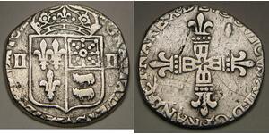 1/4 Ecu Kingdom of France (843-1791) Argent 