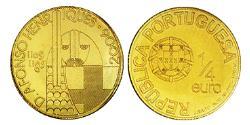 1/4 Euro Portuguese Republic (1975 - ) Gold 