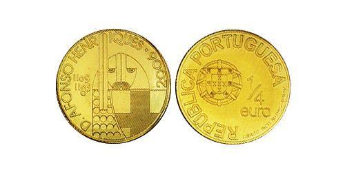 1/4 Euro République portugaise (1975 - ) Or 