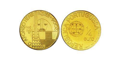 1/4 Euro 葡萄牙 金 