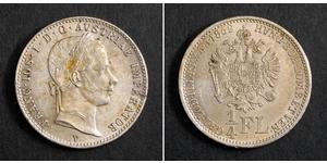 1/4 Florin Impero austriaco (1804-1867) Argento 