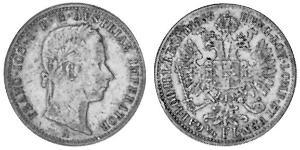 1/4 Florin Impero austriaco (1804-1867) Argento 