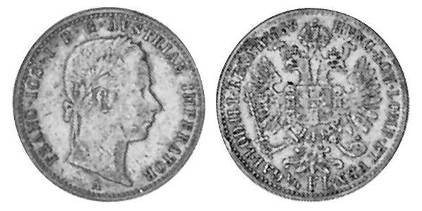 1/4 Florin Impero austriaco (1804-1867) Argento 