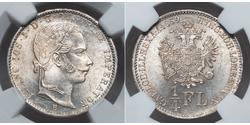 1/4 Florin Austrian Empire (1804-1867) Silver 