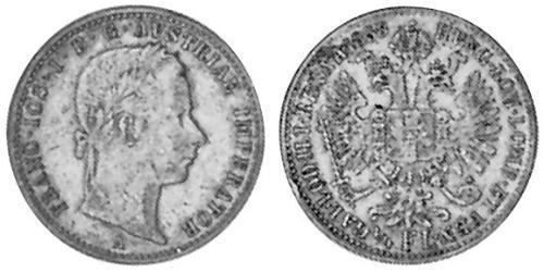 1/4 Florin 奧地利帝國 (1804 - 1867) 銀 
