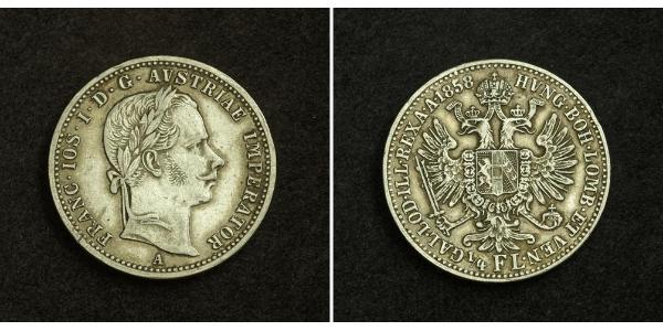 1/4 Florin 奧地利帝國 (1804 - 1867) 銀 