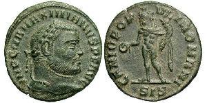 1/4 Follis Roman Empire (27BC-395) Bronze Maximianus (250-310)