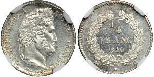1/4 Franc Julimonarchie (1830-1848) Silber Louis-Philippe I (1773 -1850)