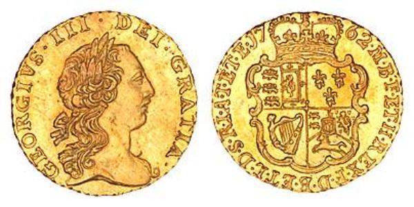 1/4 Guinea Regno Unito di Gran Bretagna (1707-1801) Oro Giorgio III (1738-1820)
