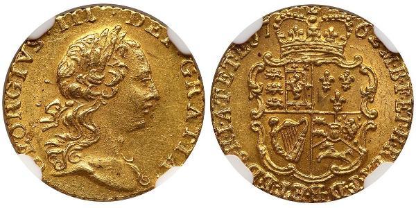 1/4 Guinea 大不列顛王國 (1707 - 1800) 金 喬治三世 (1738-1820)