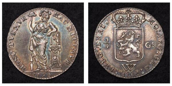 1/4 Gulden Pays-Bas Argent 
