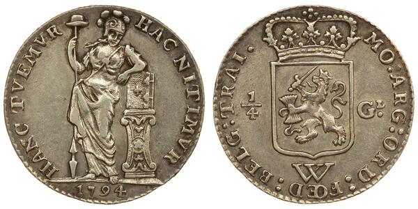 1/4 Gulden Pays-Bas Argent 