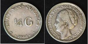 1/4 Gulden Paesi Bassi Argento 