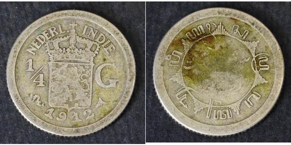 1/4 Gulden Paesi Bassi Argento 