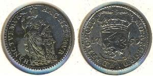 1/4 Gulden Repubblica delle Sette Province Unite (1581 - 1795) Argento 