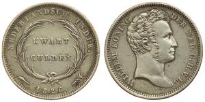 1/4 Gulden Reino de los Países Bajos (1815 - ) Plata 
