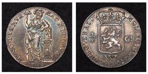 1/4 Gulden Netherlands Silver 