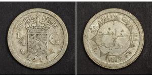 1/4 Gulden Netherlands Silver 