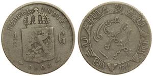 1/4 Gulden Netherlands Silver 