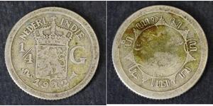 1/4 Gulden Netherlands Silver 