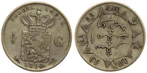 1/4 Gulden 荷兰 銀 